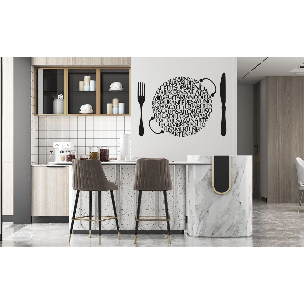 GENERICO - Frase Deco Plato De Letras E Ideas FR‑11039