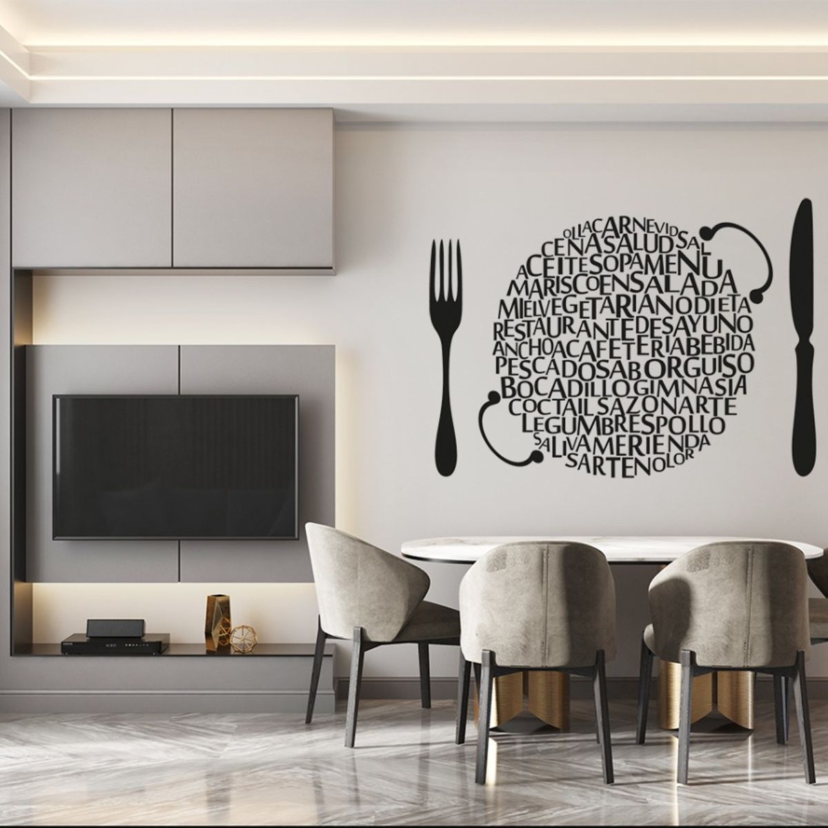 GENERICO - Frase Deco Plato De Letras E Ideas FR‑11039