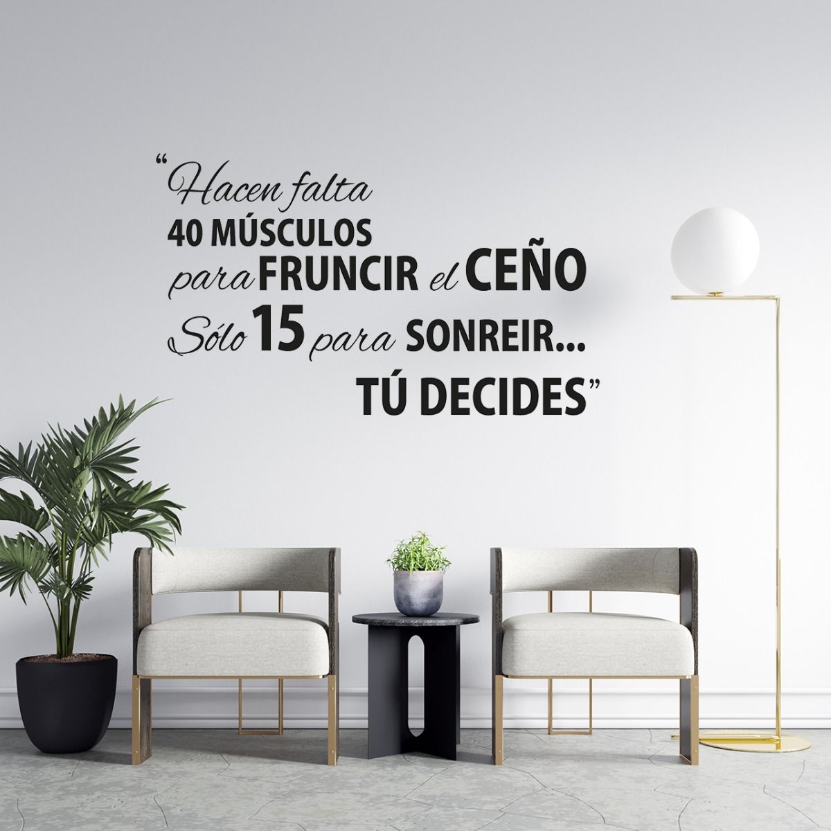 GENERICO - Frase Deco Hacen Falta 40 Músculos FR‑11042