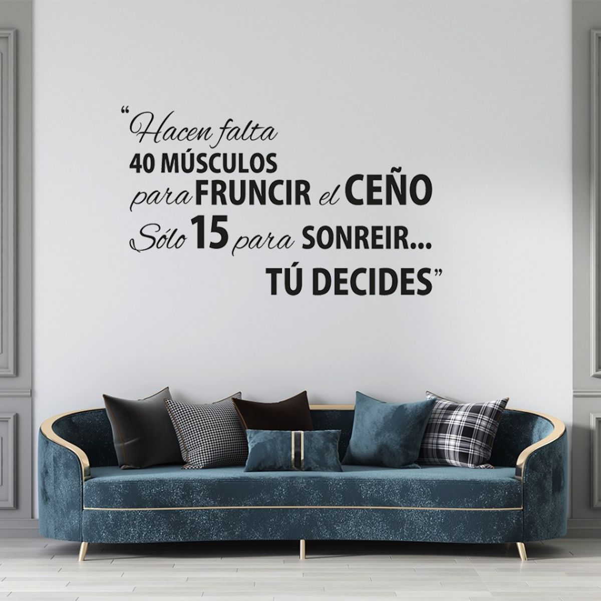 GENERICO - Frase Deco Hacen Falta 40 Músculos FR‑11042