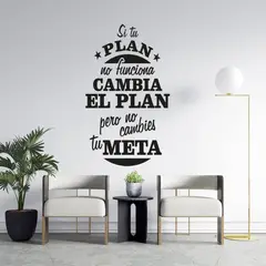GENERICO - Frase Deco Si Tu Plan No Funciona FR‑11045