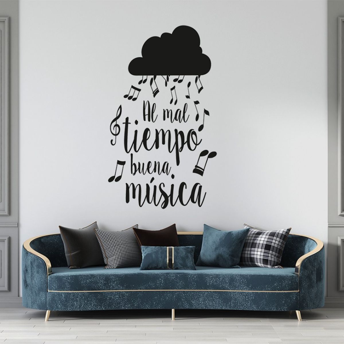 GENERICO - Frase Deco Al Mal Tiempo Buena Música FR‑11046