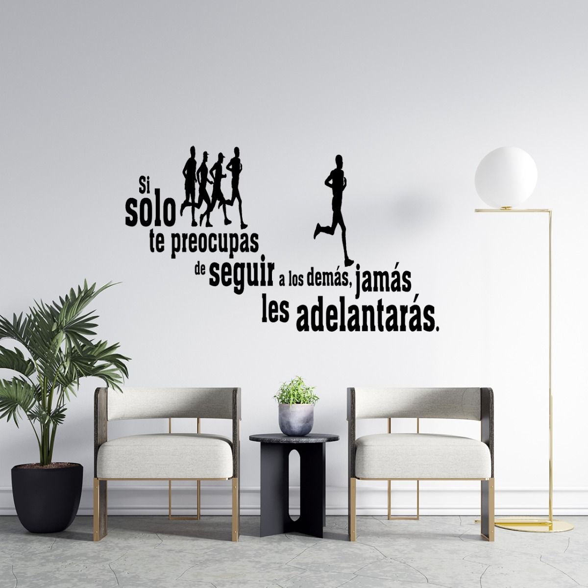 GENERICO - Frase Deco Si Solo Te Preocupas De Seguir FR‑11049