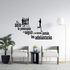 GENERICO - Frase Deco Si Solo Te Preocupas De Seguir FR‑11049