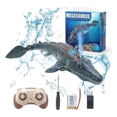 GENERICO - Dinosaurio Para Niños Mosasaurus Juguete Control Remoto Azul Petróleo Dinosaurio Acuatico