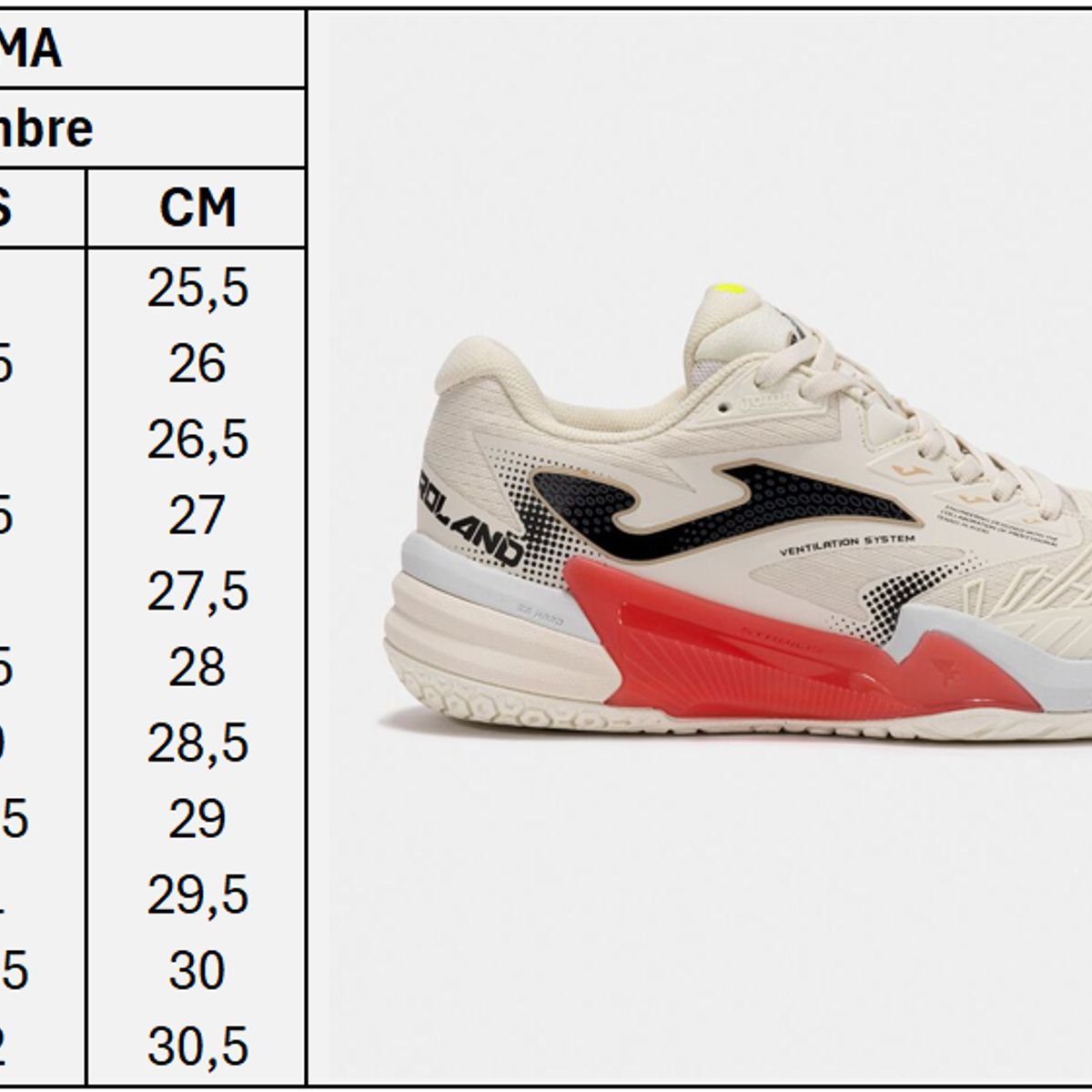 JOMA - Zapatilla Joma T.Roland 2520 Pádel Tenis