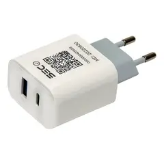 TECMASTER - Cargador Usb C Y Usb Carga Rápida 20w Certificado SEC Incluye cable