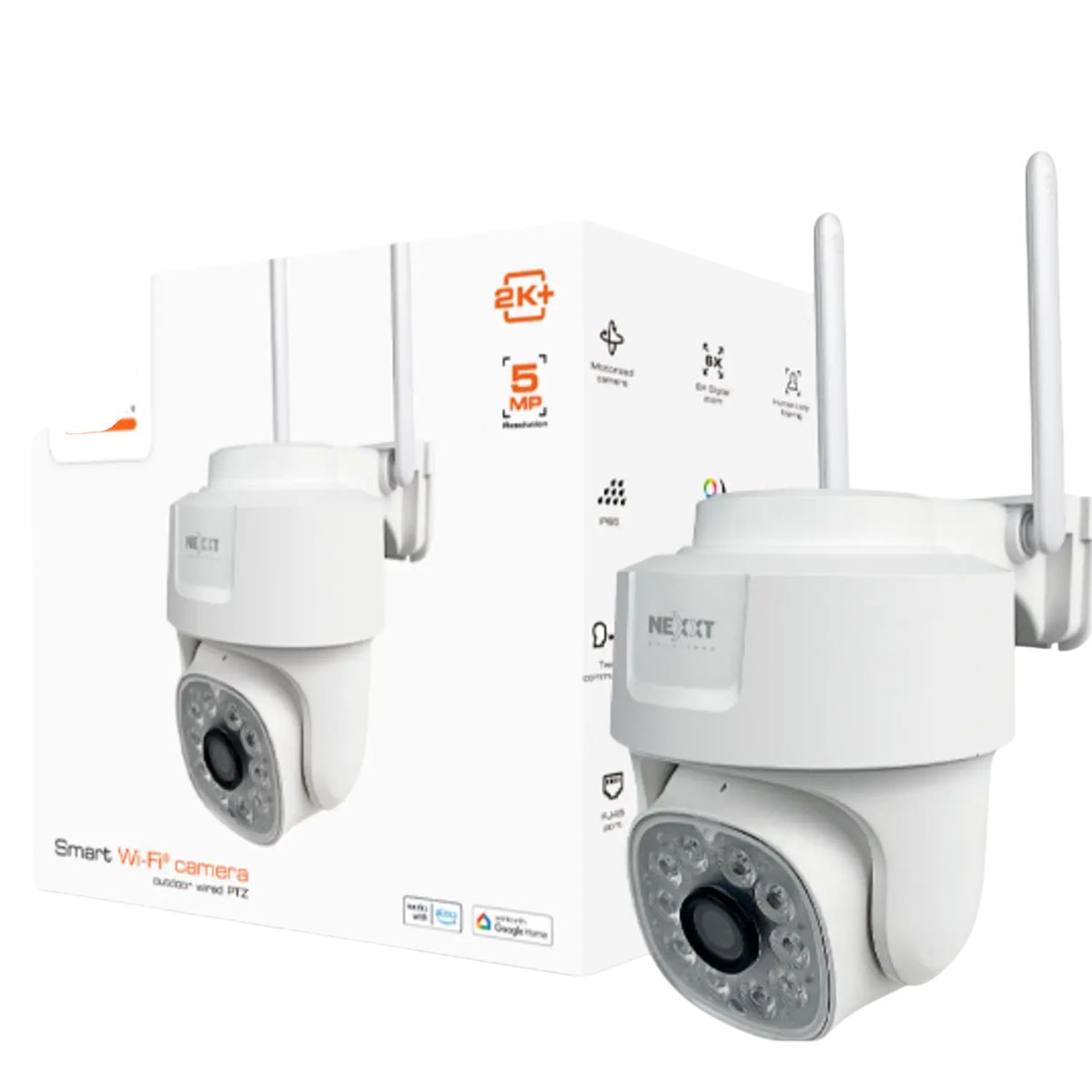NEXXT SOLUTIONS - Nexxt Solutions Home NHC-OP10 Cámara de Seguridad PTZ 2K + 5MP Exterior