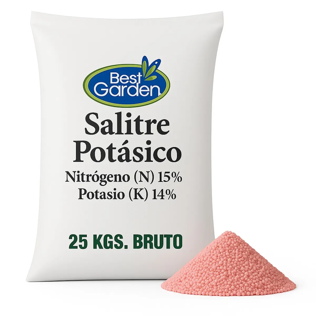 BEST GARDEN - Fertilizante Salitre Potásico 25 Kgs
