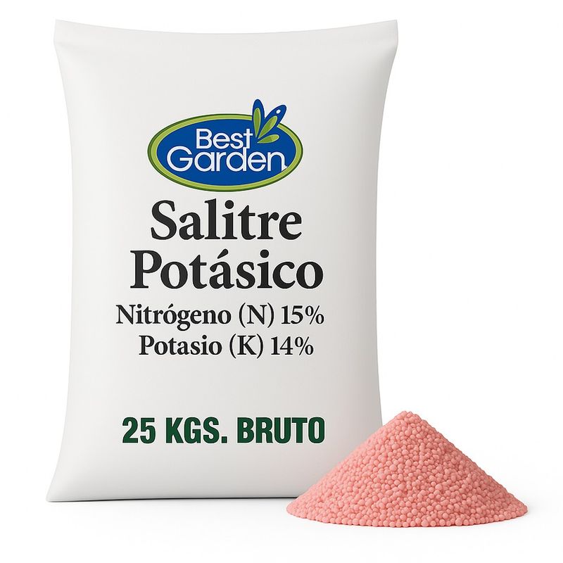 BEST GARDEN - Fertilizante Salitre Potásico 25 Kgs