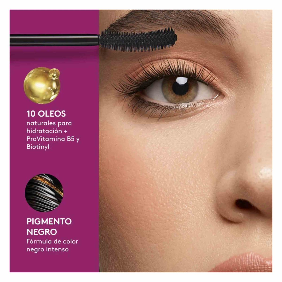 CYZONE - Máscara primer de pestañas con pigmento negro mega full