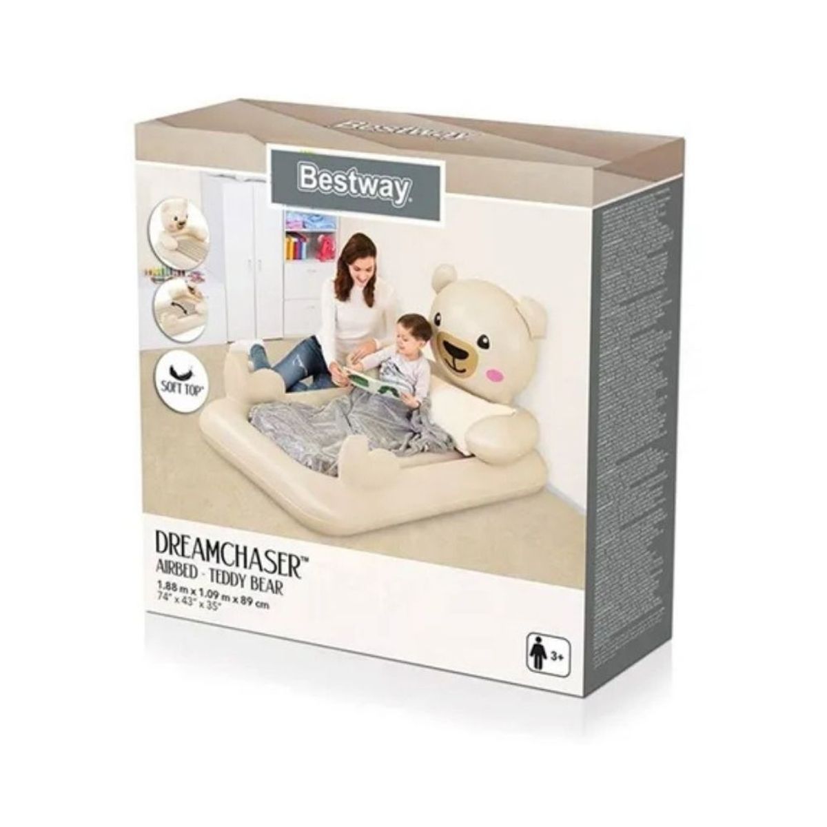 BESTWAY - Camita Inflable Osito Teddy Bestway
