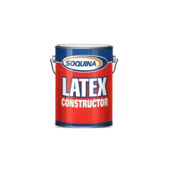 SOQUINA - Latex Constructor Antihongos Galón Blanco Pintura - Multicolor