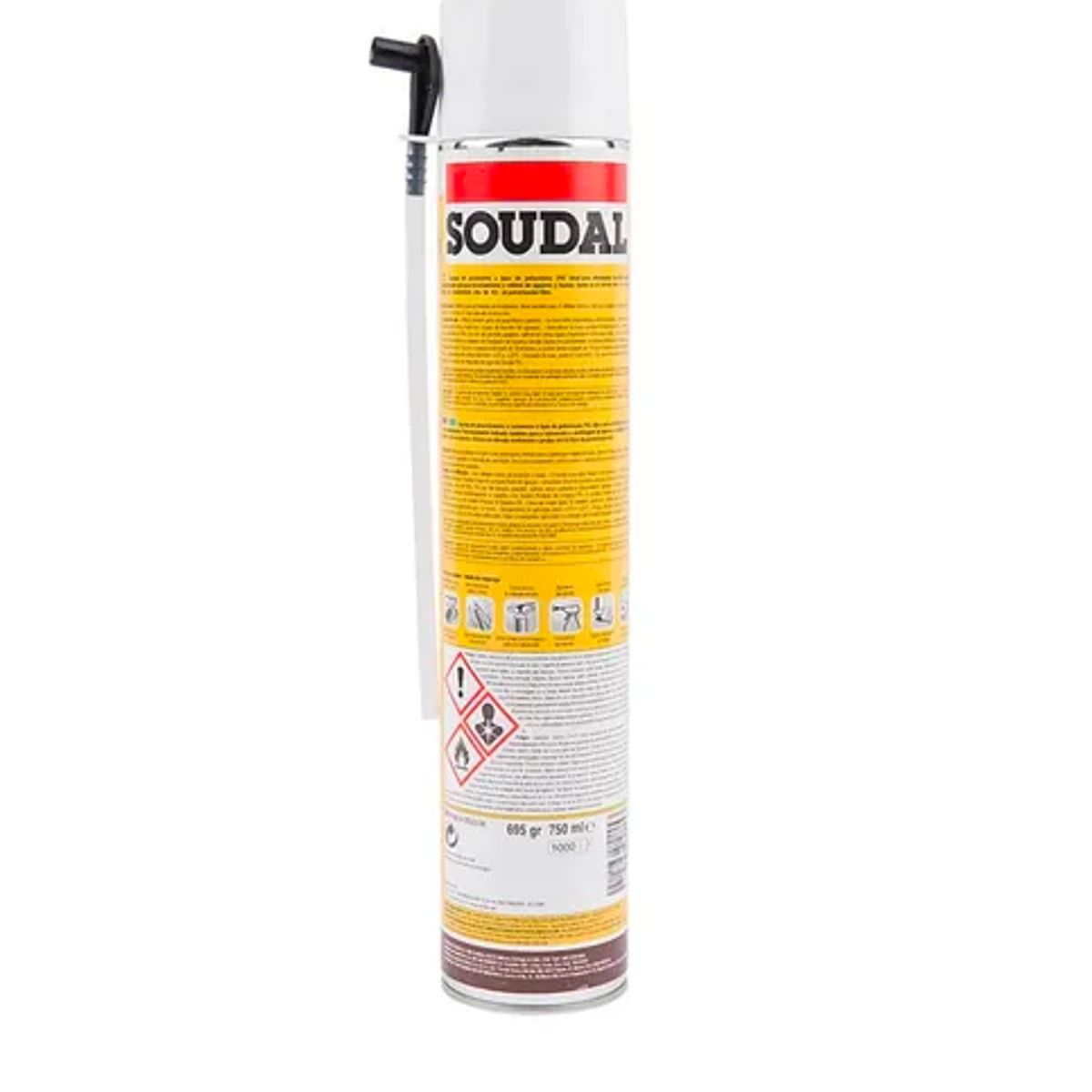 GENERICO - Espuma Expansiva Multiuso Poliuretano Soudal 750ml 695g Beige
