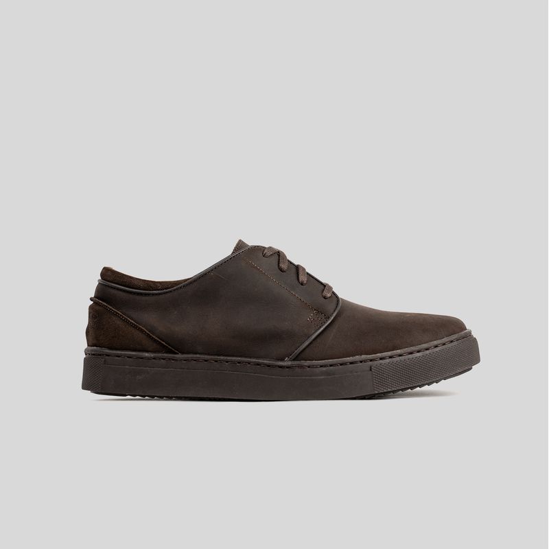 TRAUKO - Zapatilla Cuero Hombre Chocolate Trauko Austin