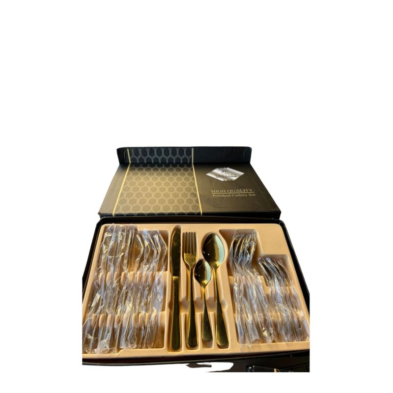 GENERICO - Juego De Cubiertos Acero Inoxidable 24 SKU: CF