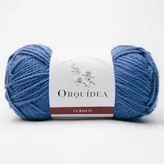 ORQUIDEA - LANA OVILLO CLÁSICO ORQUÍDEA 100 GRS ANTIALÉRGICA - Azul