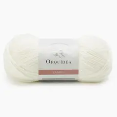 ORQUIDEA - LANA OVILLO CLÁSICO ORQUÍDEA 100 GRS ANTIALÉRGICA - Blanco