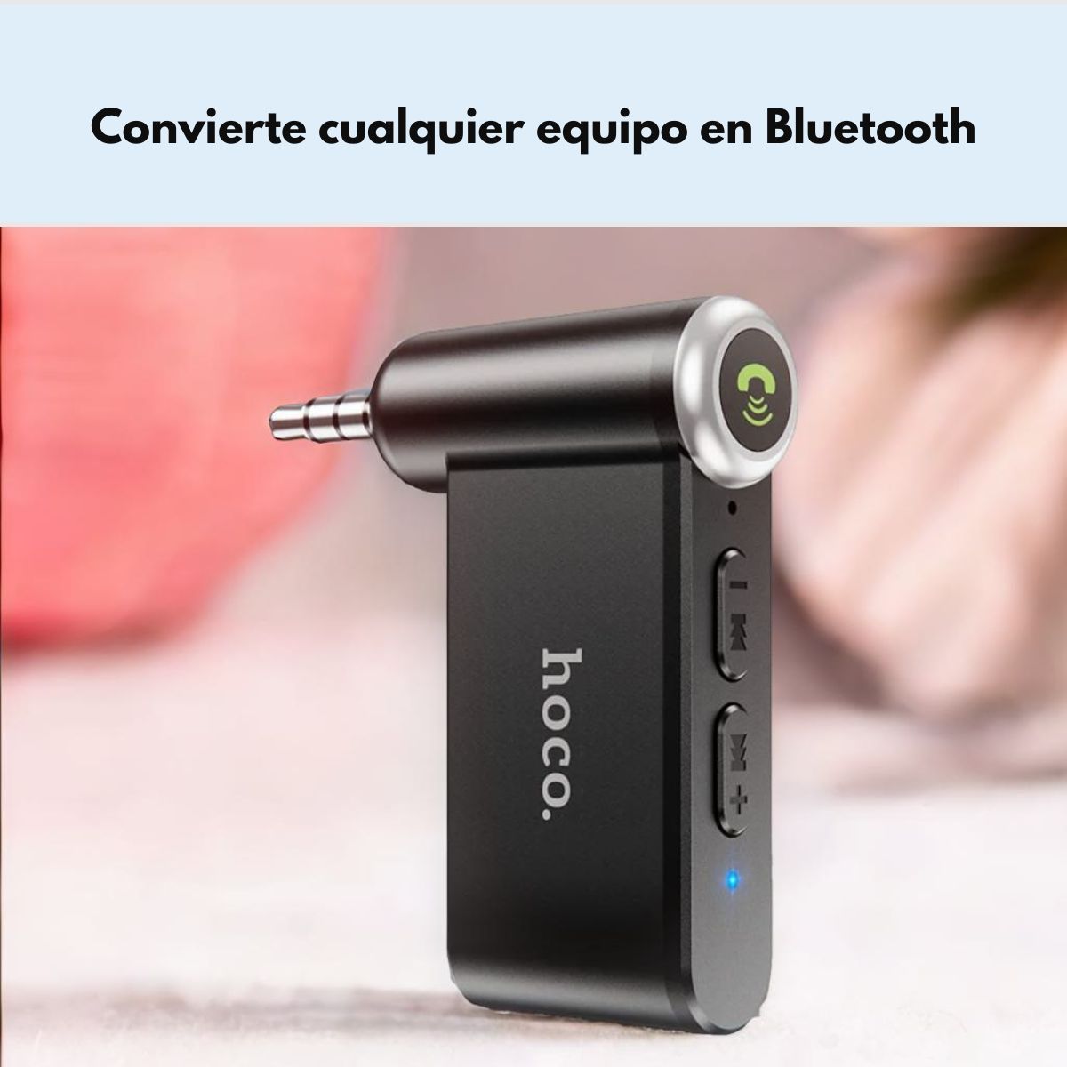 HOCO - Receptor Bluetooth Auto AUX HOCO E58 Manos Libres FM