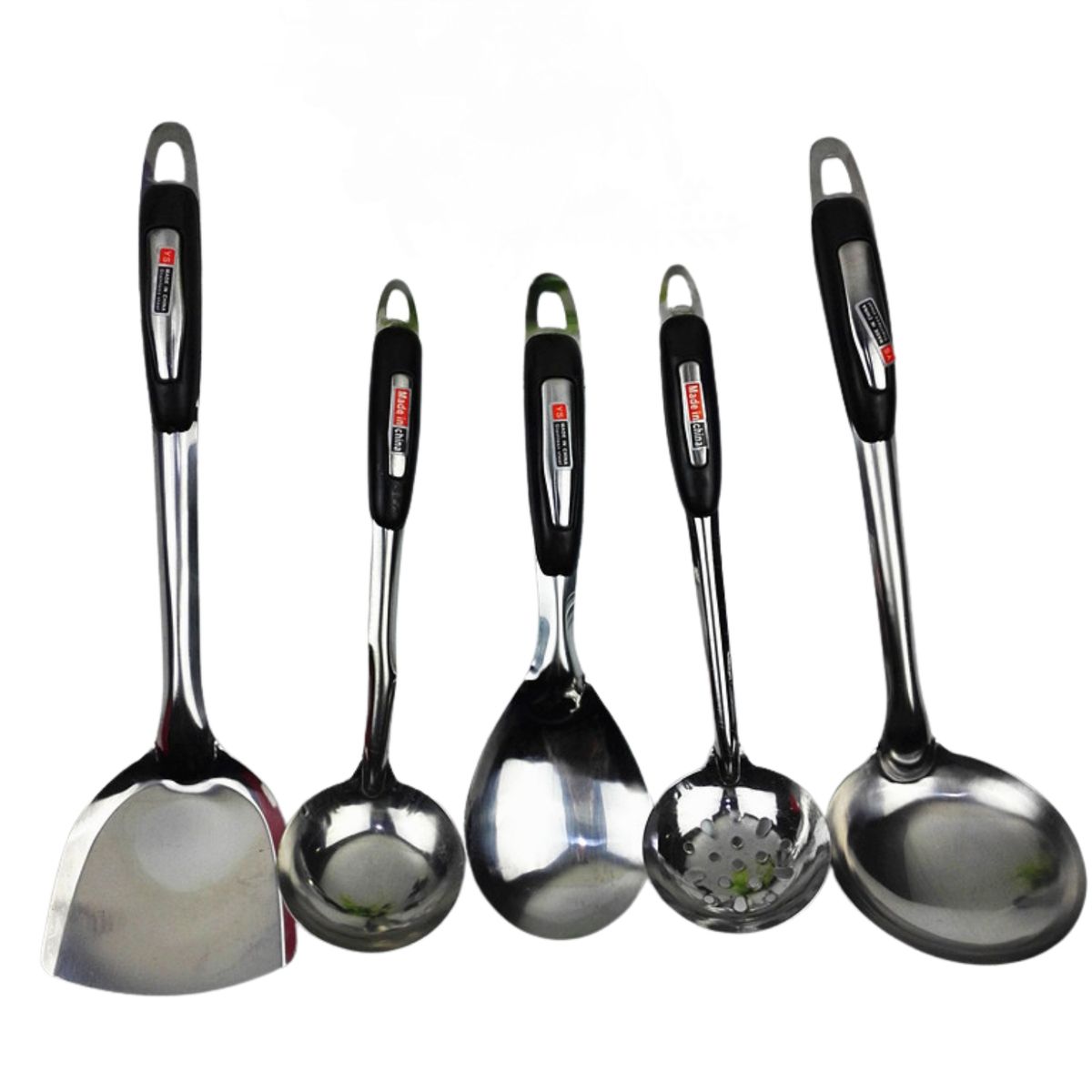 CRUSEC - Set 5 Piezas Utensilios Cocina Cucharones Espatula