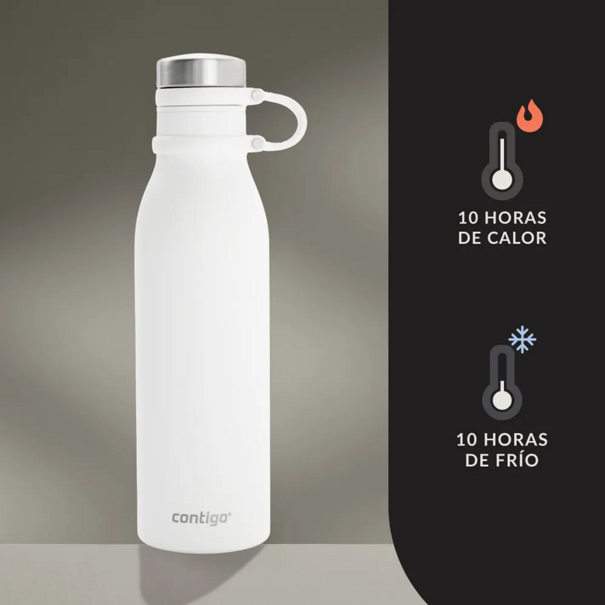 CONTIGO - Botella Termica Contigo Matterhorn Blanca 591 ml