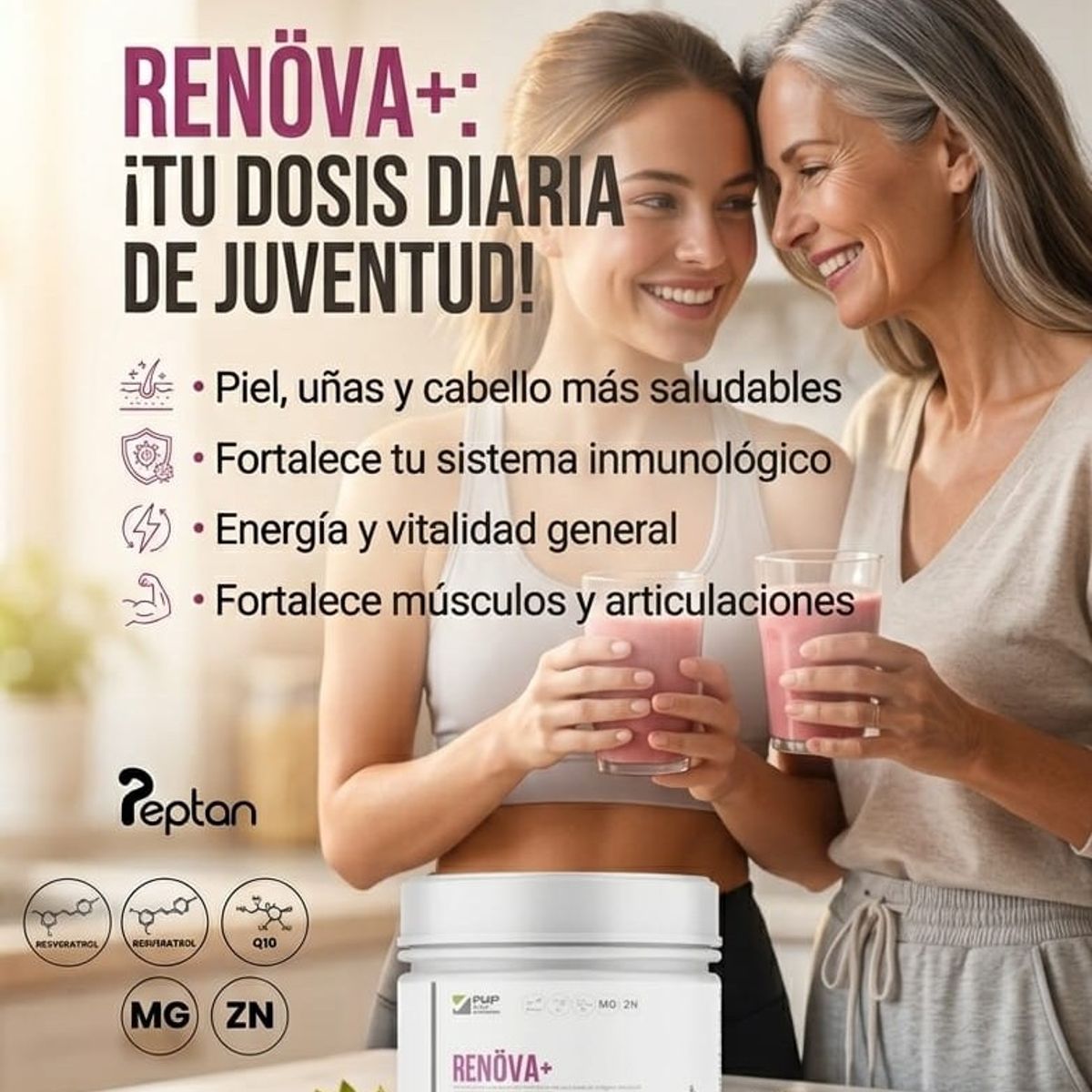 GENERICO - Colageno Hidrolizado Renova Magnesio Resveratrol Original
