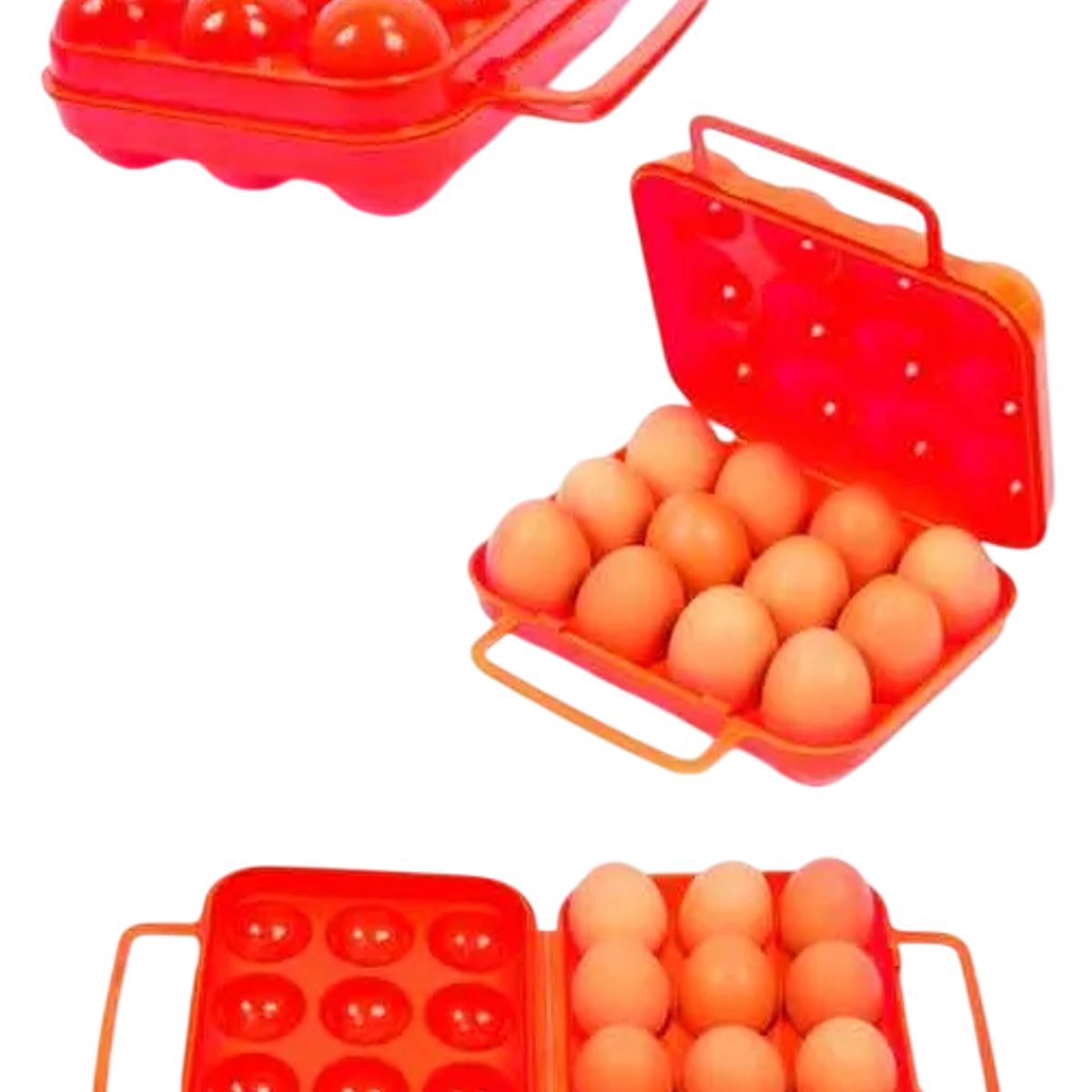 GENERICO - Organizador De Huevos Caja Para 12 Und Huevera Portahuevos