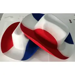 HOMESTAR - Sombrero de Vaquero Tricolor Chileno Fiestas Patrias