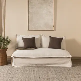 AMOBLE - Sofa Aragones Beige Amoblé