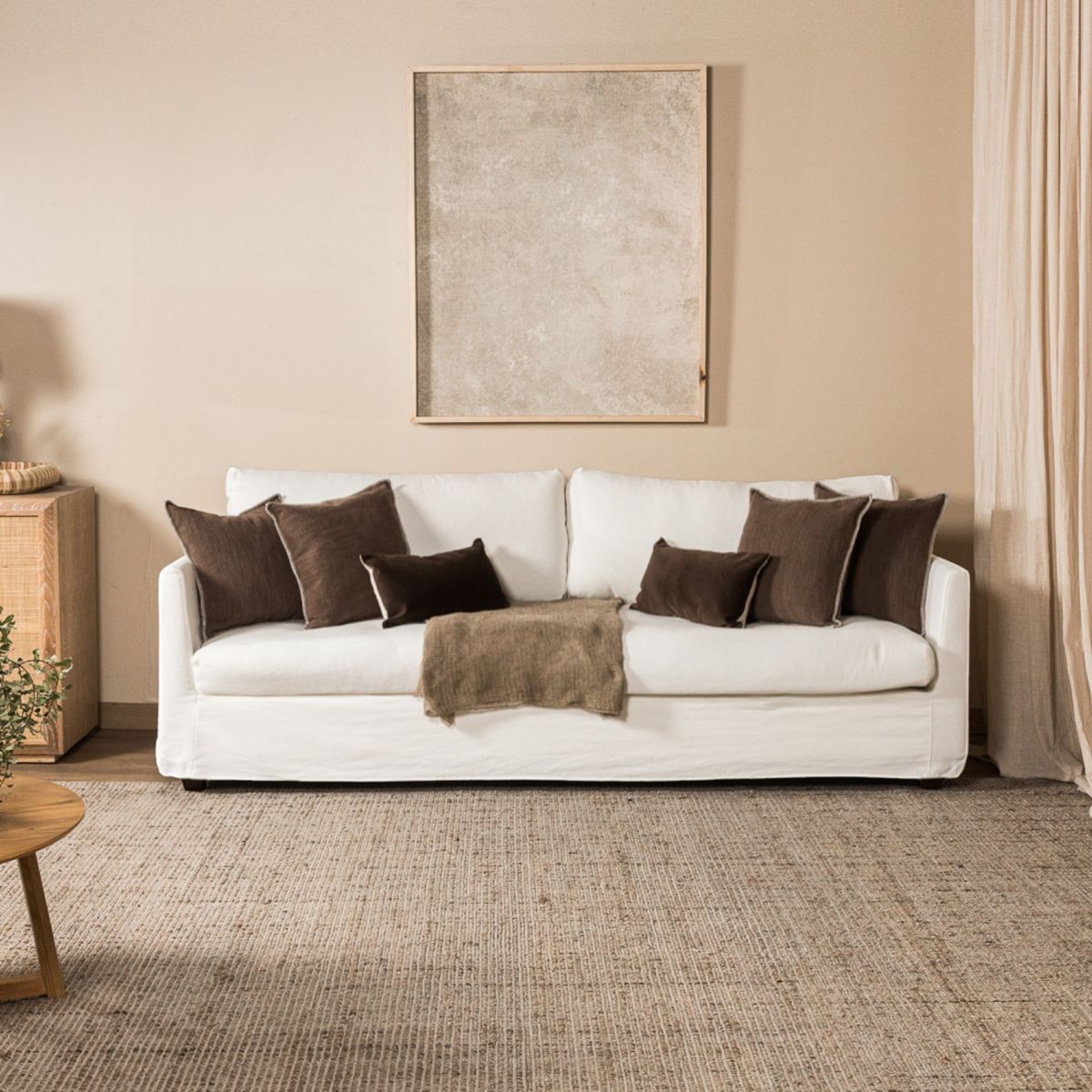 AMOBLE - Sofa Helga Blanco La Amoblé