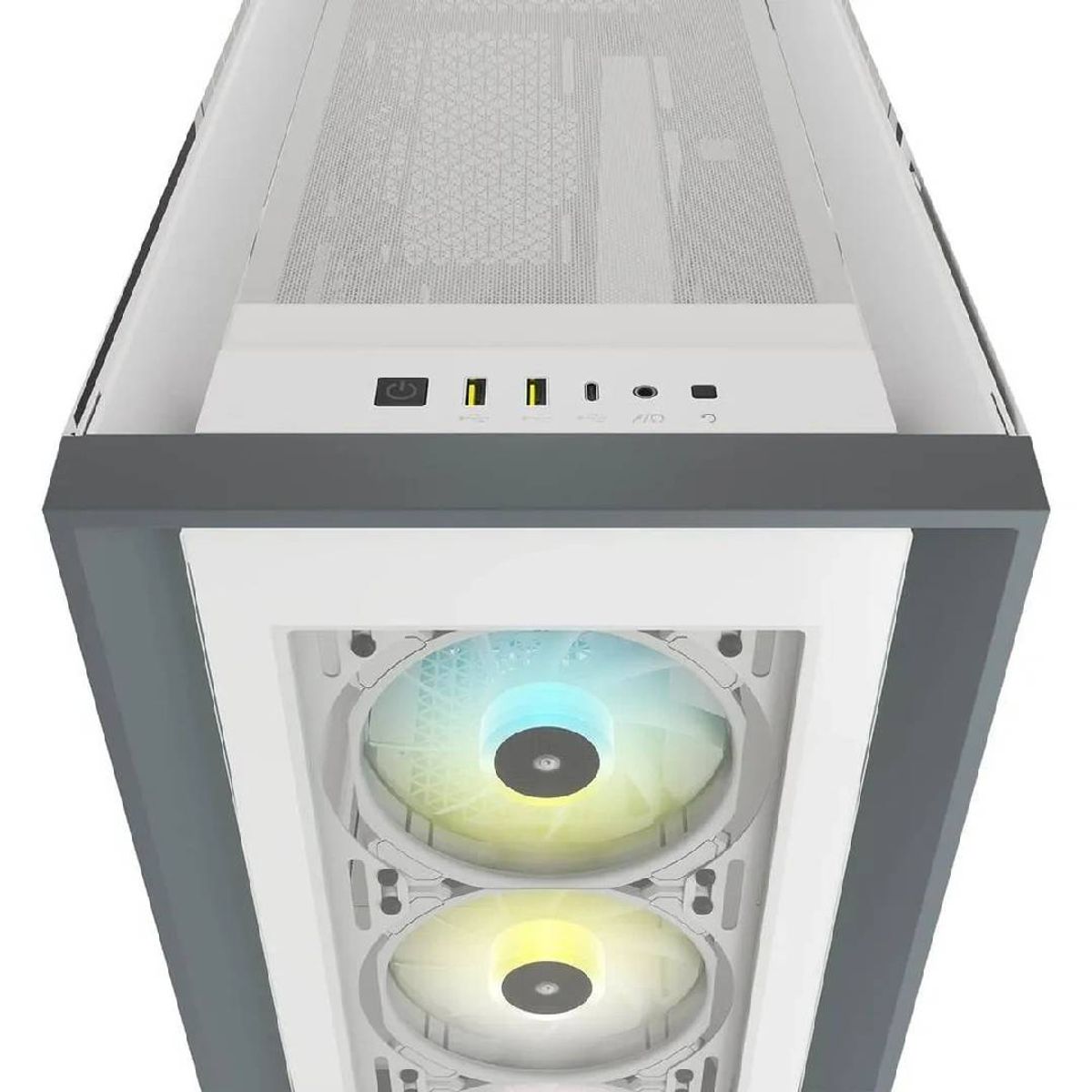 CORSAIR - Gabinete Corsair iCUE 5000X RGB Blanco