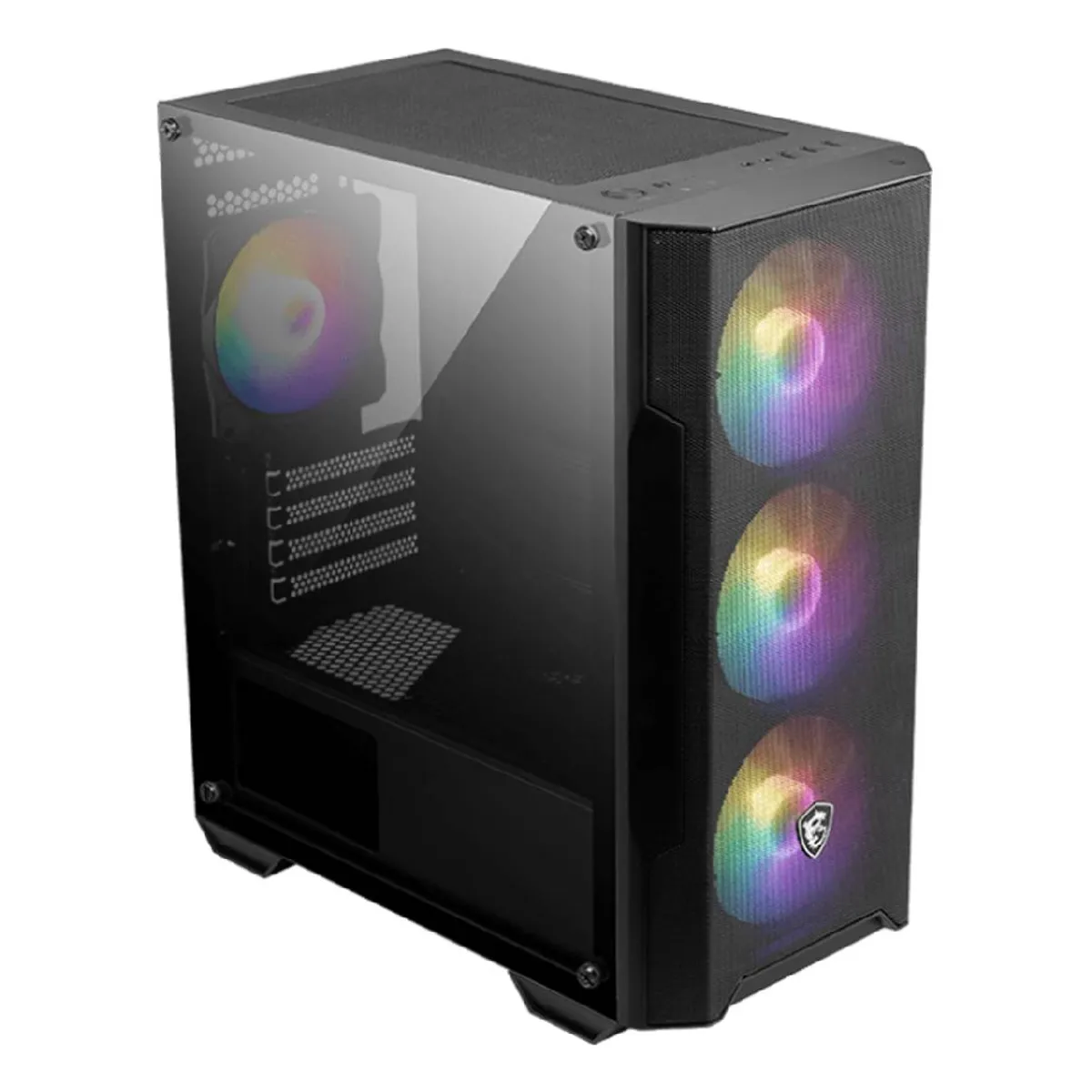 MSI - Gabinete MSI MAG FORGE M100A, 4 Ventiladores RGB, mATX