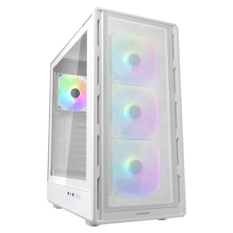 COUGAR - Gabinete Cougar Airface Pure RGB White 3 front 1 back fan