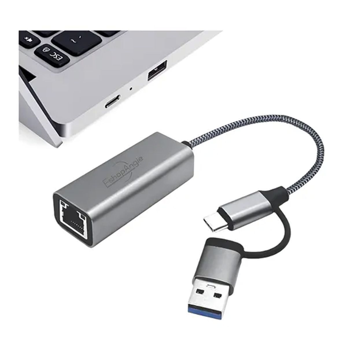 OFERTABKN - Adaptador Usb 3.0 Usb C A Rj45 Ethernet 10/100/1000mbps