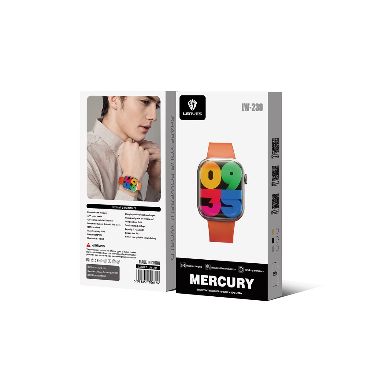 LENYES - Smartwatch Mercury Lenyes LW239