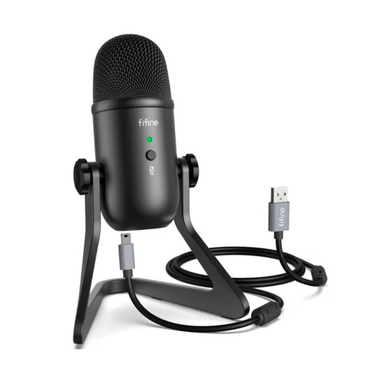 FIFINE - Micrófono Condensador Fifine Negro USB K678