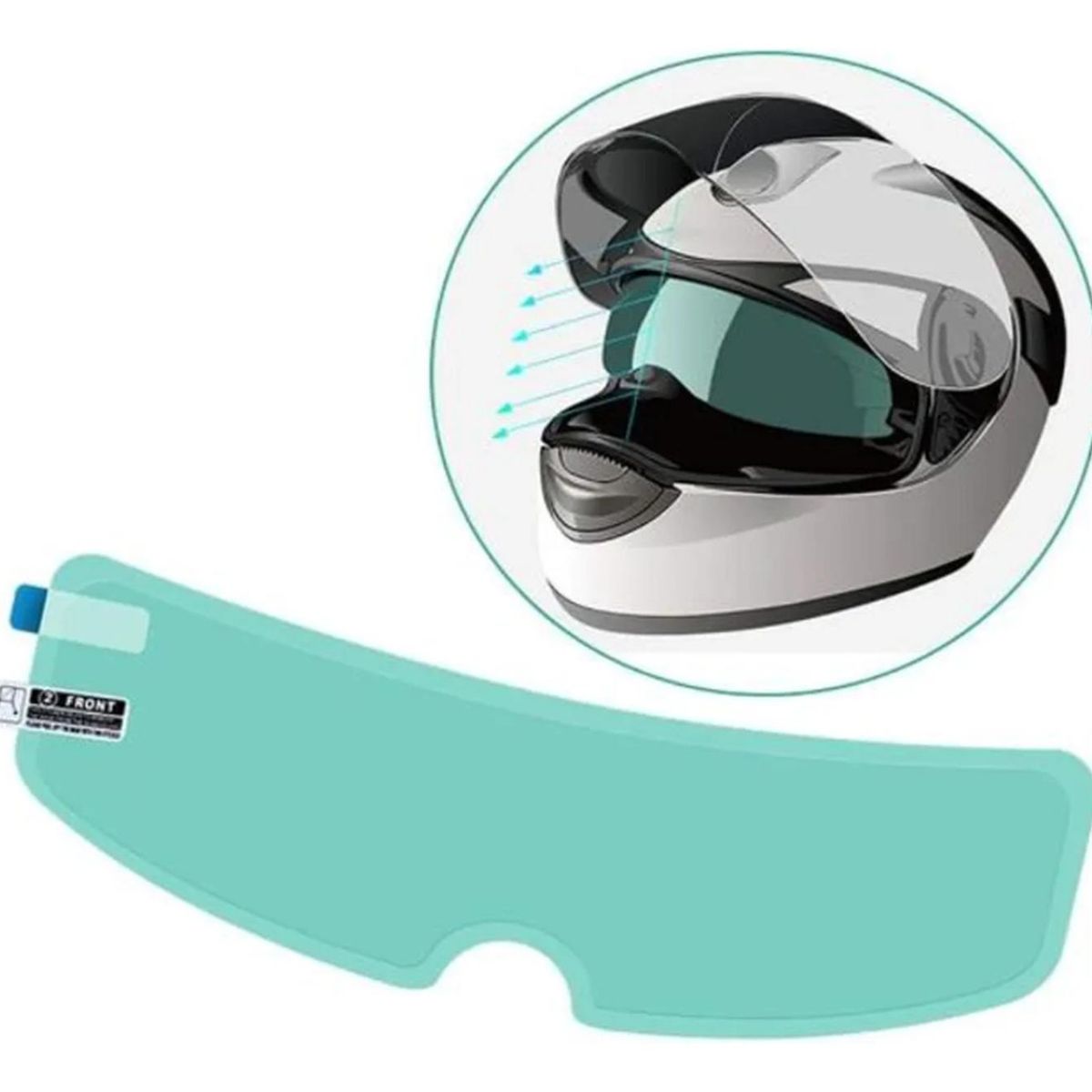 GENERICO - Pinlock Antiempañante Para Casco De Moto Antiparra Etc Agua