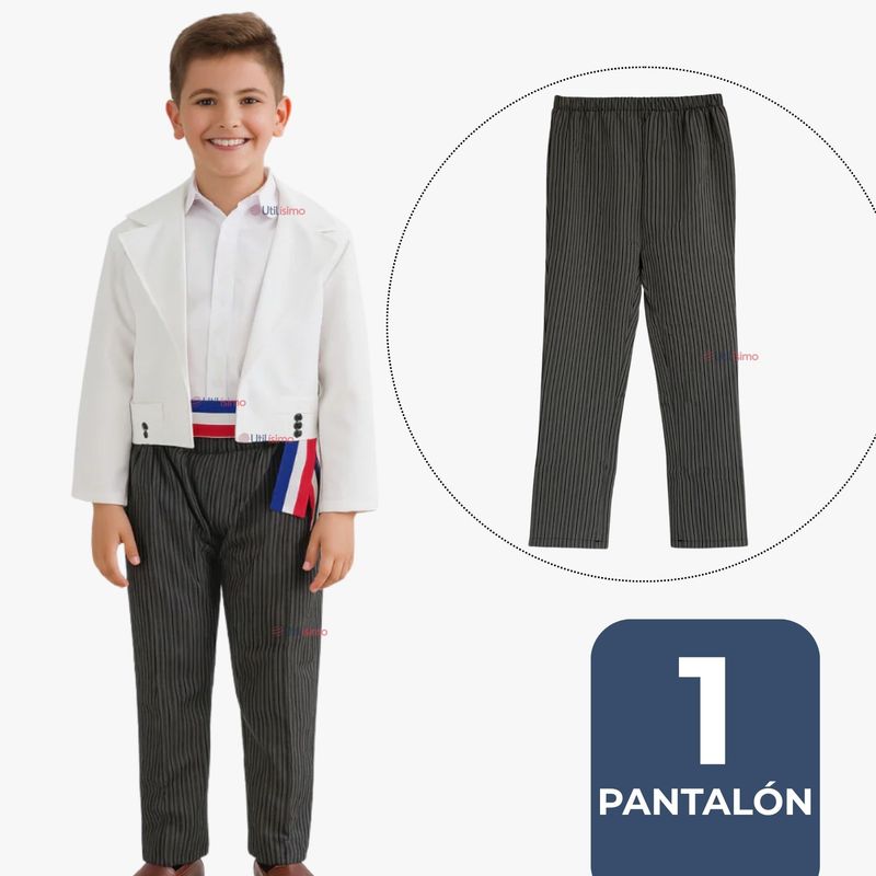 UTILISIMO - Pantalón Huaso Gris con Rayas Niño Fiestas Patrias