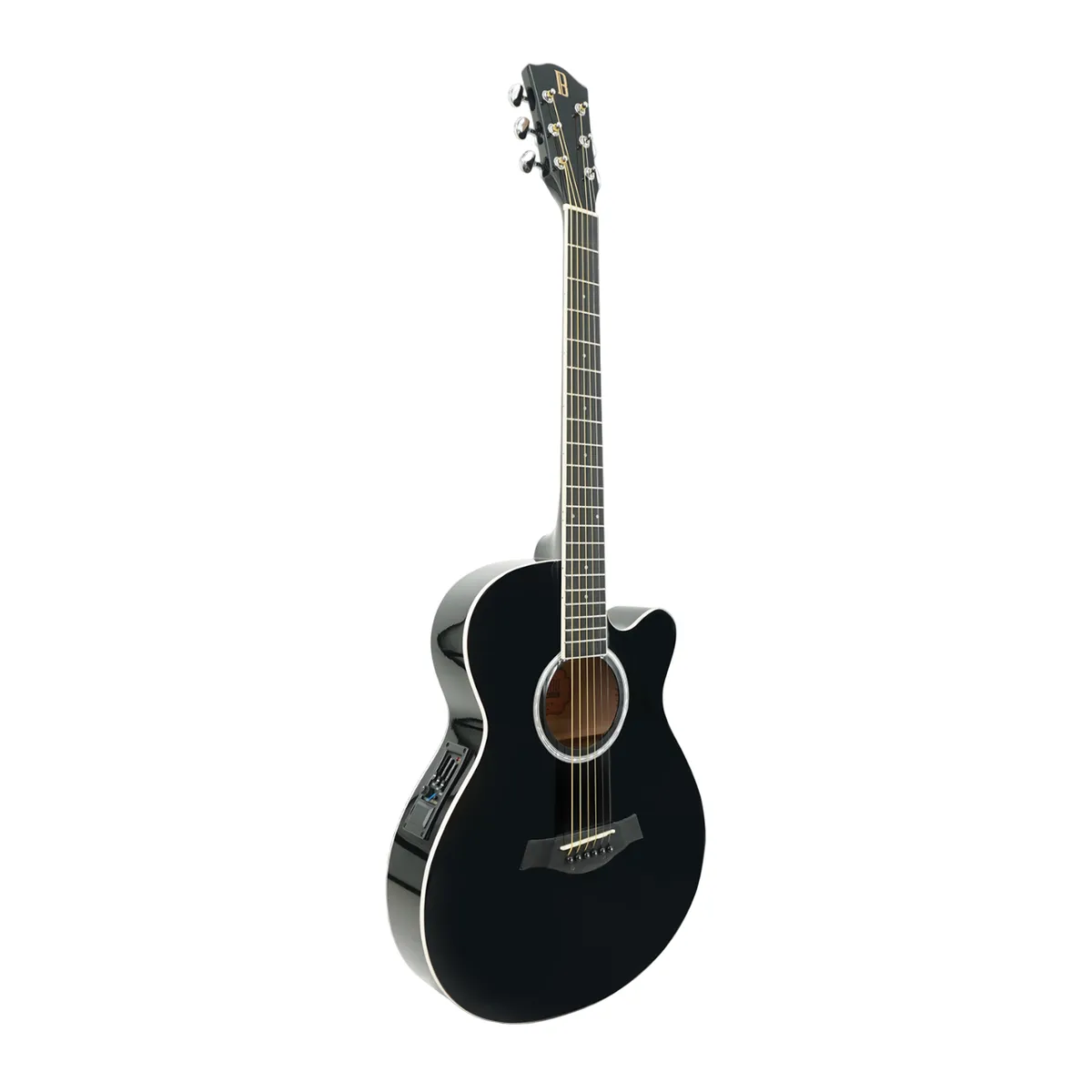 BILBAO - Guitarra Thin Eq cuerda metálica 40" 3 BIL-403-EQ-BK Bilbao