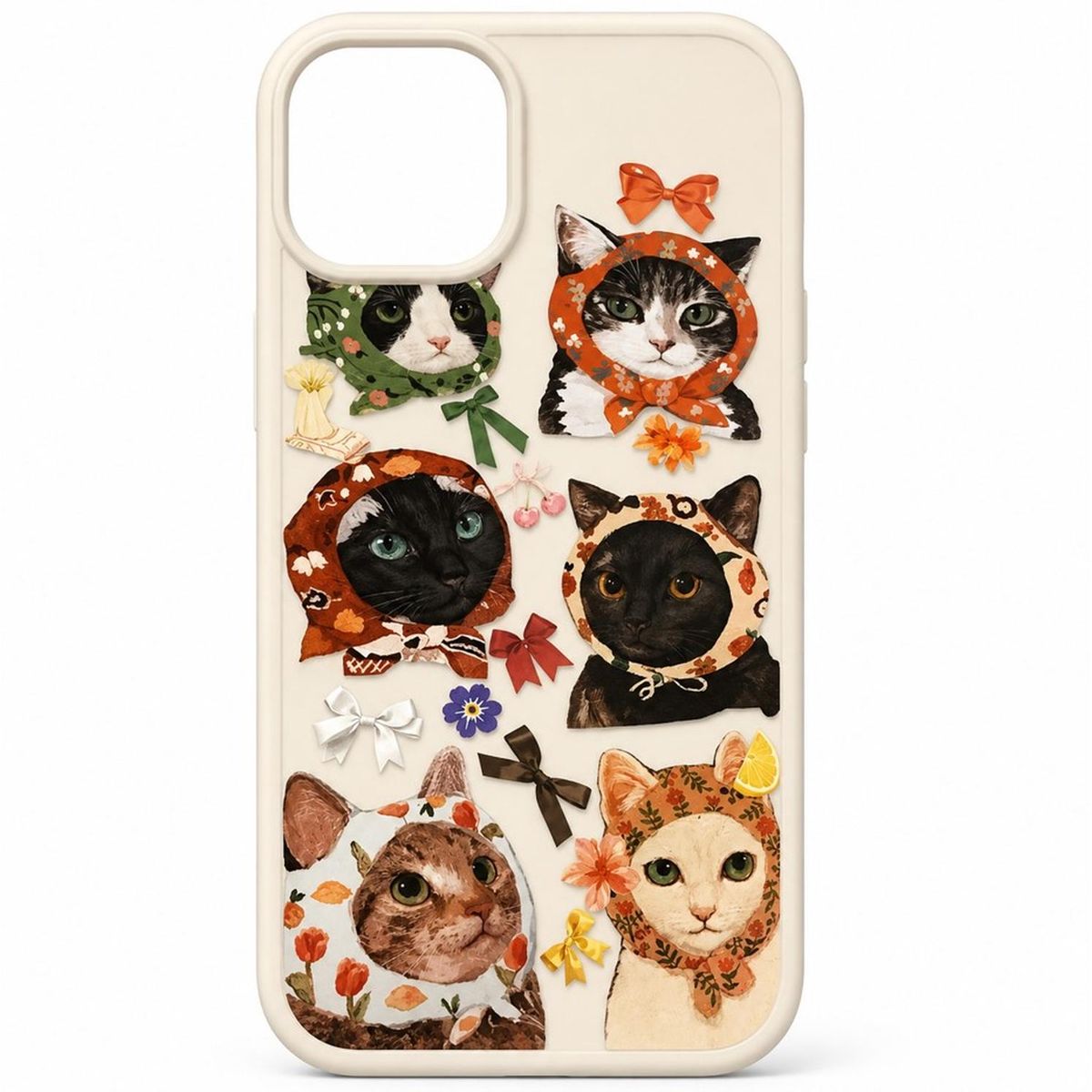 GENERICO - Carcasa Para iPhone Gatitos Gato Cariñositos Modelos Diseño Transparente iPhone 13. - 14 - 15