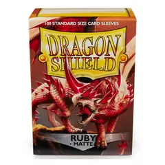 Dragon Shield - Sleeves: Standard- Matte Ruby (100 ct.)
