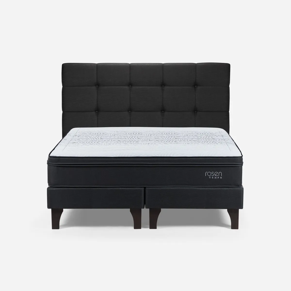 ROSEN - Cama Europea 2 Plazas Tempo Rosen + Respaldo Issey Rosen