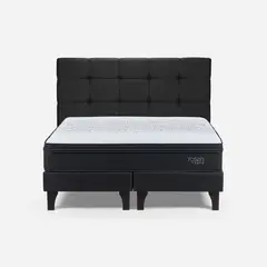 ROSEN - Cama Europea 2 Plazas Tempo + Respaldo Issey