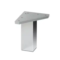 KUTZ - Pata aluminio anodizado brillo 150mm cofrentes