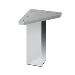 KUTZ - Pata aluminio anodizado brillo 200mm cofrentes