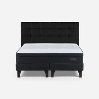 Cama Europea Tempo King + Respaldo Issey Graf