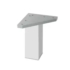 KUTZ - Pata aluminio anodizado mate 150mm cofrentes