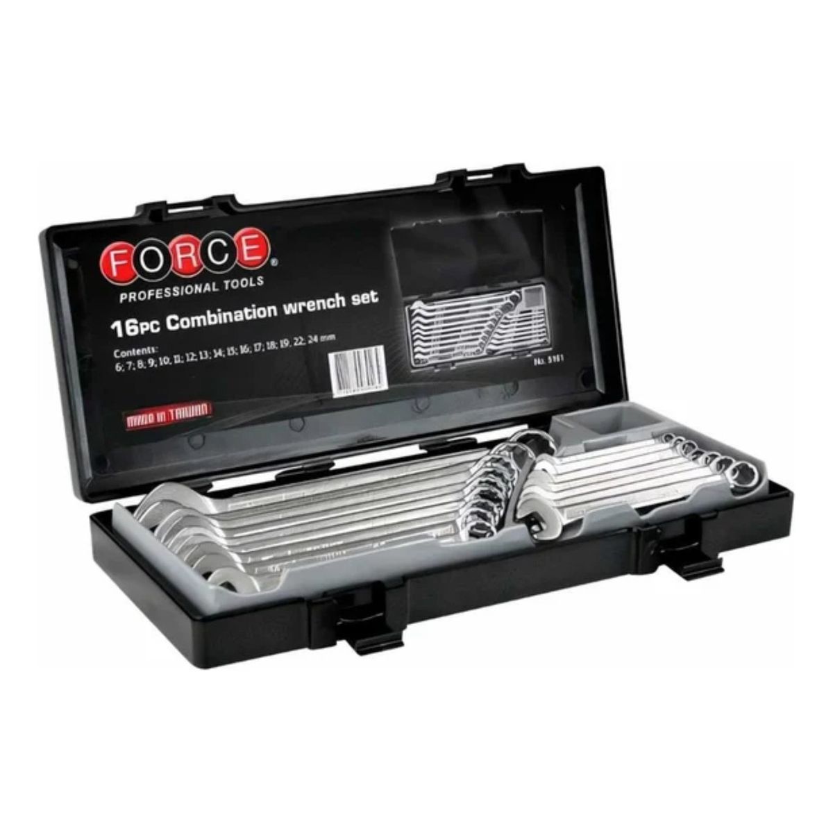 FORCE - Juego De Llaves Punta/corona 6-24 Mm, 16 Pieza Force 5161