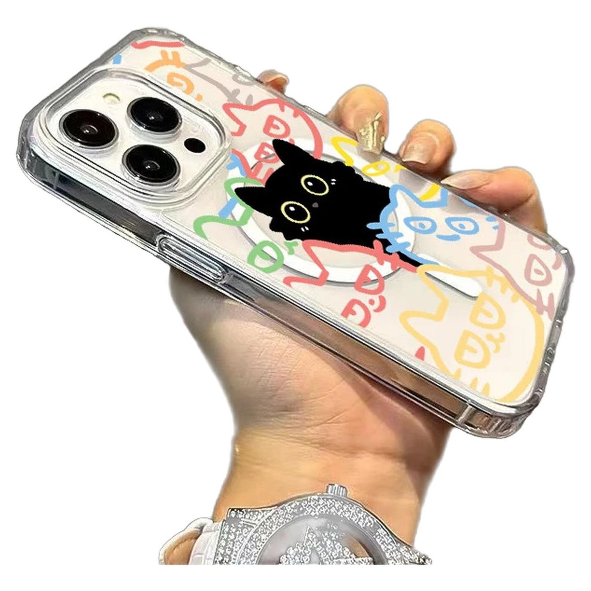 GENERICO - Carcasa Diseño Gatitos Para iPhone (todos Los Modelos) Transparente iPhone 13 - 14