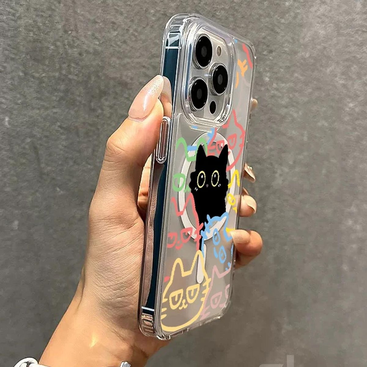 GENERICO - Carcasa Diseño Gatitos Para iPhone (todos Los Modelos) Transparente iPhone 13 - 14